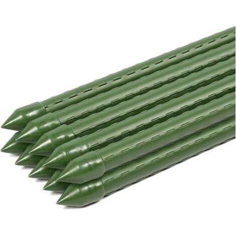 Lot de 10 tuteurs en acier 60cm φ8mm – Résistants aux UV et produits chimiques – Surface striée pour meilleure adhérence (1/5)