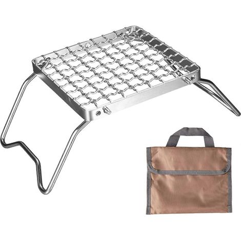 Filiyano – sac de transport – Barbecue de camping pliable et robuste en acier inoxydable 304, avec pieds et sac de transport. (1/5)