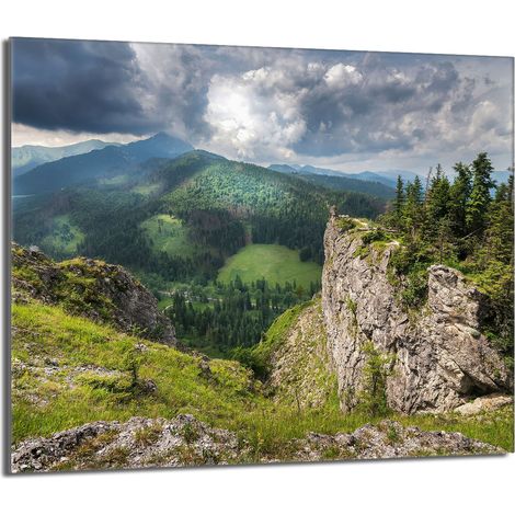 Placa protectora de vidrio para estufa 60x52 Montañas (1/5)