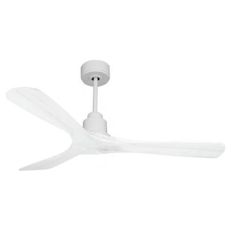 Tenerife de KlassFan - Super destratificateur et ventilateur DC 132 cm Blanc pales bois blanc sans Lumière 25 à 40 m² (1/5)