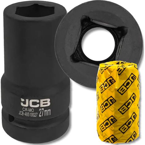 JCB Tiefschlag-Steckschlüssel 1" 27 mm 6-Kant Cr-Mo