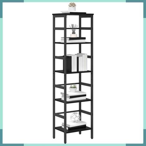 Étagère - 883910 - Chêne noir - Bois d'ingénierie - 4 étagères (40 x 29,5 x 149 cm) (1/5)