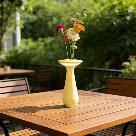 Lampe de table à fleurs, lampe de table rechargeable sans noyau pour restaurant, lampe de vase pour chambre à coucher, lampe à fleurs pour table à manger, petite veilleuse