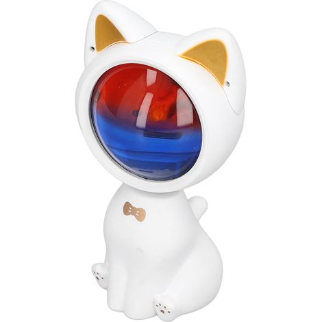 Weiße Katzen-Nachtlicht-Sonnenaufgangsprojektionslampe mit 360° verstellbarem Kopf und USB-Ladefunktion für Vlogs (1/5)
