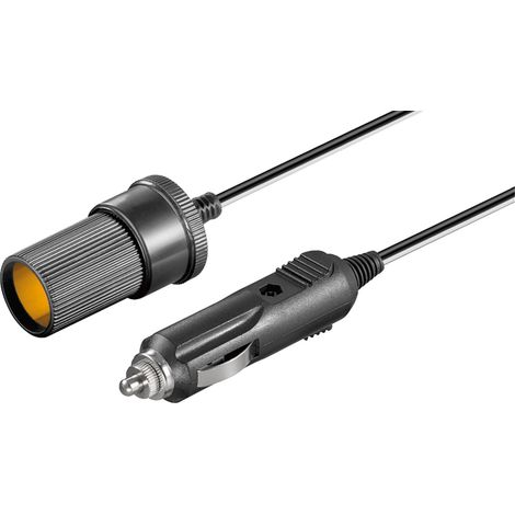 Goobay 11425 cableado y componente eléctrico de vehículo Alargador para mechero de coche Negro