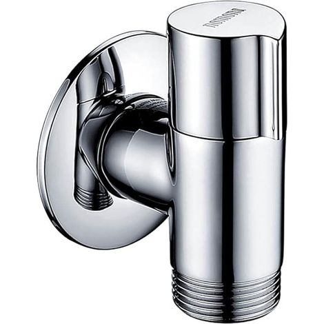 Vanne d'appareil pour machines à laver, vanne d'angle en laiton massif pour lave-vaisselle, valve d'eau avec clapet anti-refoulement
