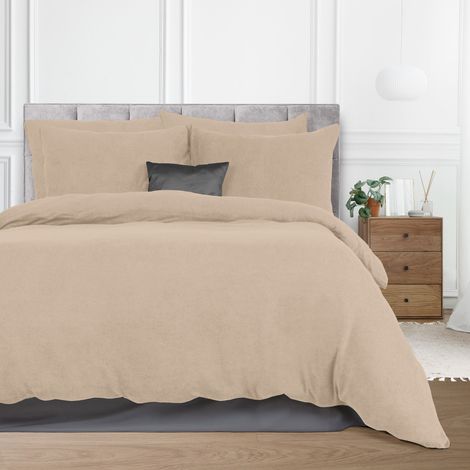 Biancheria da letto in spugna beige 018/200x220 (1/5)