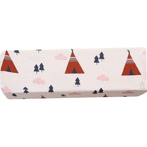 Housse de protection murale pour climatiseur, cache-poussière et housse de protection intérieure (Arbre Rose)