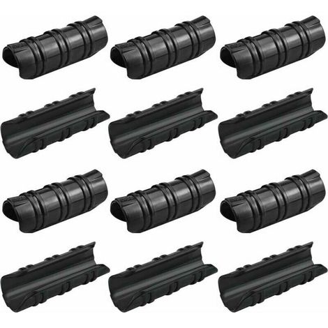 100 Pcs Serre Clips 25mm Clips Serre de Jardin Résistance aux Températures Elevées Fixation Bache Serre Durable Facile a Utiliser pour Fixation Serre Bannière Tuyau Jardin Films - Noir (1/5)