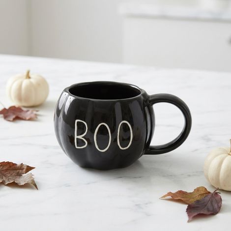 BOO Pumpkin Themed Decorative Mug (1/2)