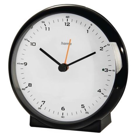 Hama Funkwecker Elegance Pro ohne Ticken, schwarz 186317 (1/2)