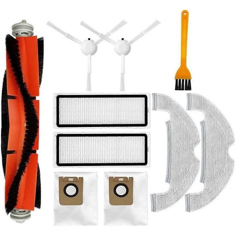 10-teiliges Zubehör-Set für Xiaomi Dreame Bot D10 Plus RLS3D L10Plus/Z10Pro Vakuum-Hauptseitenbürste Fil