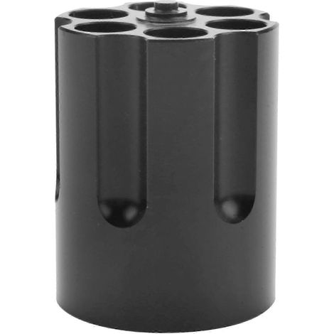 Porte-stylo cylindrique à six rainures, robuste et antidérapant, en alliage d'aluminium, pour la décoration de bureau.
