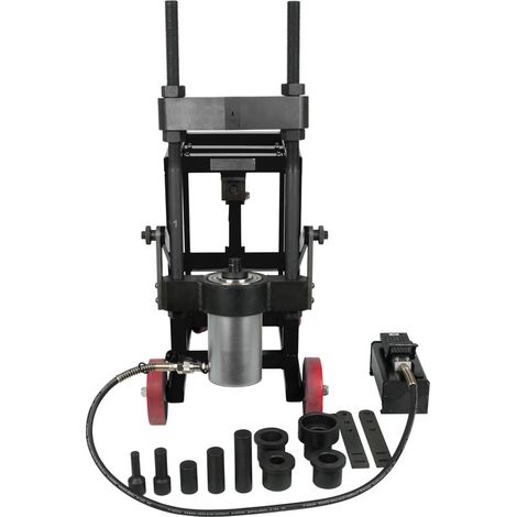 KS Tools - Presse à pivot 75 t avec kit de douilles, 29 pièces - 460.3620
