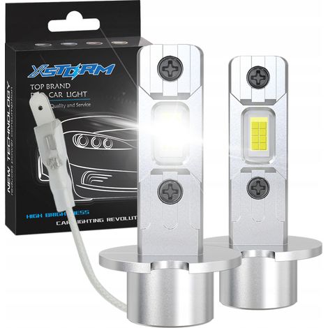 H3 Xstorm D7 LED-Lampen PASSEN 1 ZU 1 perfektes kaltweißes Xenonweiß 6000k - Set. (1/5)