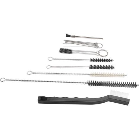 Kit de nettoyage multi-usages pour outils de pulvérisation : brosses portables, brosse de nettoyage pour tubes et aiguilles d'aérographe (1/5)