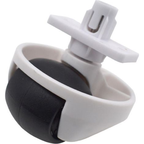 Ruota anteriore (bianca) per robot aspirapolvere - Ruota anteriore silenziosa - Compatibile con gli aspirapolvere Roborock S65/S55 Max/S65 Pure/S7/S8/T7S/T8/G10/G20 - Ruota universale (1/4)