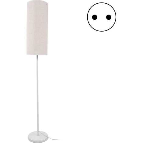 Lampadaire sur pied Métal Tissu LED 2700K Moderne pour Salon Chambre Bureau Prise UE 220V E27 (1/5)