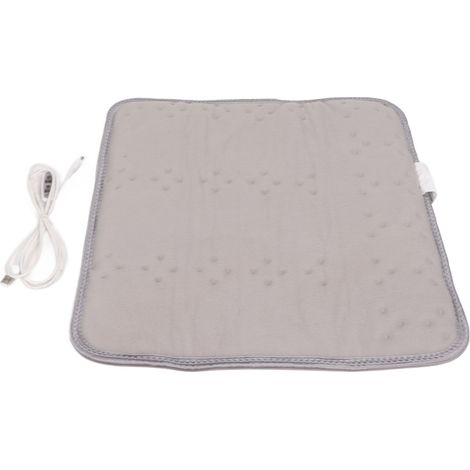 Coussin chauffant pour siège, housse de siège, coussin chauffant électrique, support voiture, coussin chauffant électrique multifonctionnel pour bureau/résidence étudiante, gris (1/5)