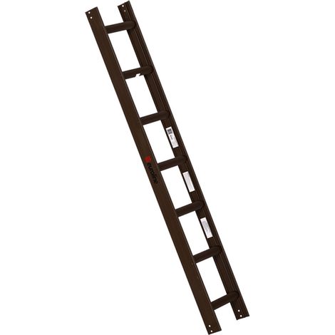 Euroline Premium Kaminkehrerleiter 7 Sprossen RAL8014 Braun (1/2)