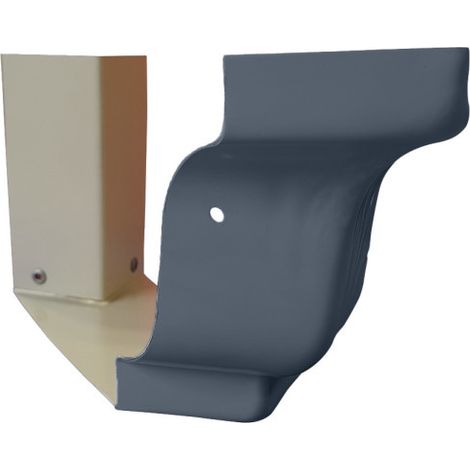 Angle extérieur 90° de gouttière corniche G300 gris anthracite - ALUHOME