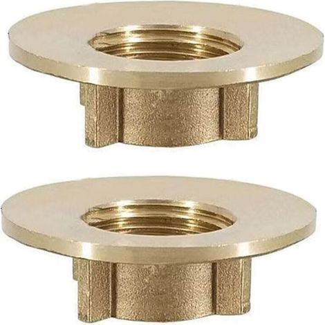 Set mit 2 Befestigungsmuttern für Wasserhähne, Werkzeugset für die Reparatur von Waschtischarmaturen, Anti-Lossing-Verschluss, Sicherungsmutter für Küchenarmaturen (A) (1/5)