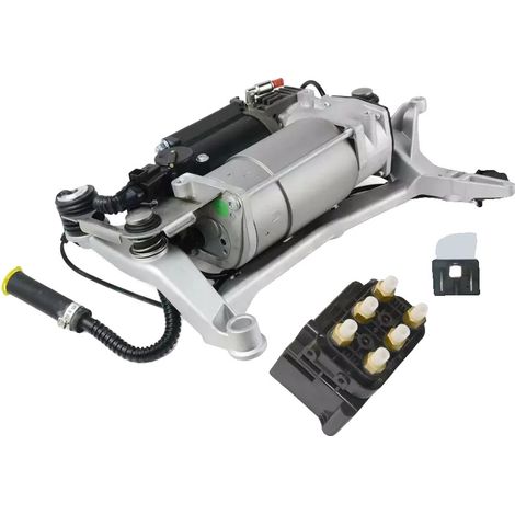 Compresor de suspensión neumática, compatible con SUV de lujo modelo 1, compatible con SUV de lujo modelo 2, número de pieza del fabricante: 7L0616007A, conjunto electrónico, soporte de suspensión (1/5)