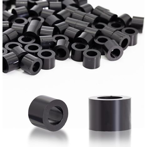 100 Pièces Rondelles d'espacement Rondes en ABS Entretoises Plastique Isolantes Rondelle Plastique M8 pour vis M8 14x10mm pour Circuit Imprimé Isolation électrique (1/5)