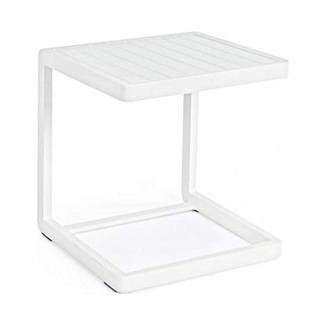Tavolino da caffe "Konnor " per lettino da esterno e giardino 40 cm in alluminio -Rosa (1/4)