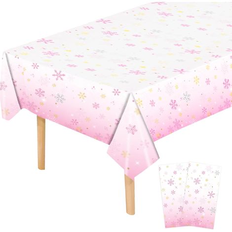 2 Pièces Nappe Jetable Anniversaire,Nappe en Papier 137x274cm,Nappe Anniversaire pour Picnic,Jardin,Anniversaire,Mariage (1/5)