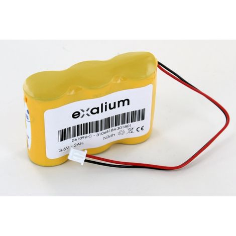Batterie 3.6V 2 NiMH type 3HRMT 23/43 pour BAES Legrand ECO 2 (-C) (061096)