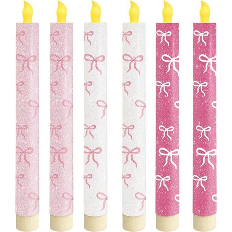 Mince Sans Flamme pour Saint Valentin Lot de 6 Chandeliers (1/5)