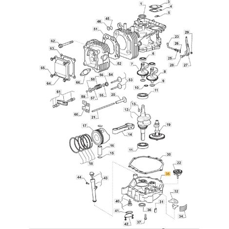 Carter motore trattorino rasaerba modelli 1328H ORIGINALE STIGA 118551207/0