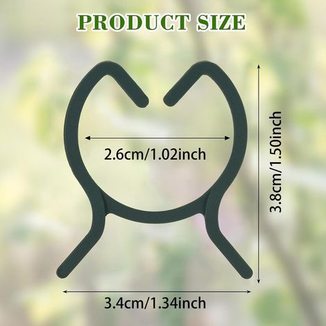 KINGLAKE 100 Pièces Clips de Support pour Plantes,Attache pour Tomates,Attache pour Plantes Grimpantes,Clips de Fixation Plantes Exterieur,Clips de Jardin,pour Fruit,Légume,Tomates-L (1/4)