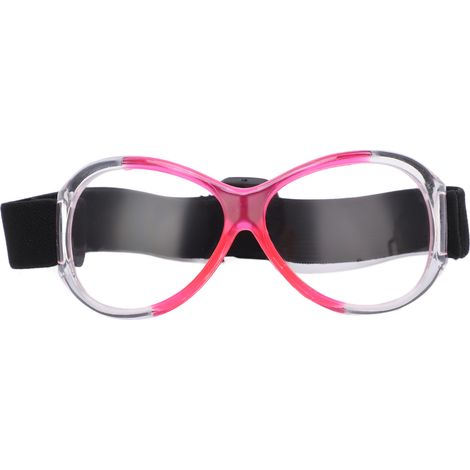 Lunettes de sport professionnelles extérieures, bandeau réglable, lunettes de sécurité durables pour le basket-ball, rose