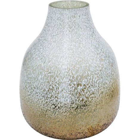 Verre Round Frosted Vase - Glass - L21 x W21 x H25 cm - Gold
