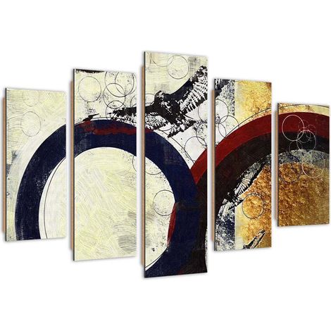Quadro deco panel 5 parti, Occhiaie - 100x70 (1/5)