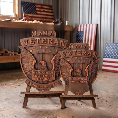 New Shield of the Brave Wooden Artwork, 26x35cm - Shield of the Brave Wooden Plaque