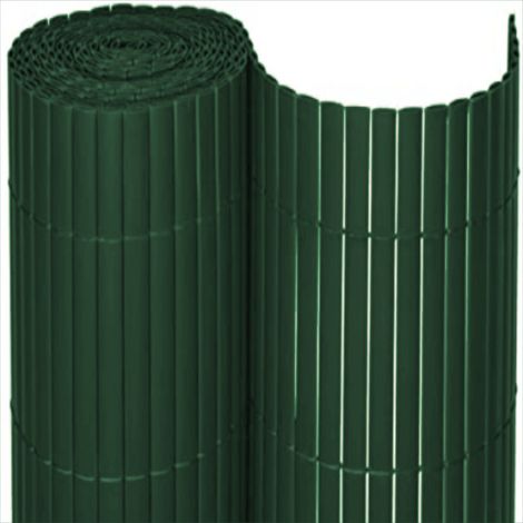 Canna PVC bifacciale con flange Estero PVC privacy visiva per giardino, balcone o terrazzo 1 x 3 metri verde (1/3)