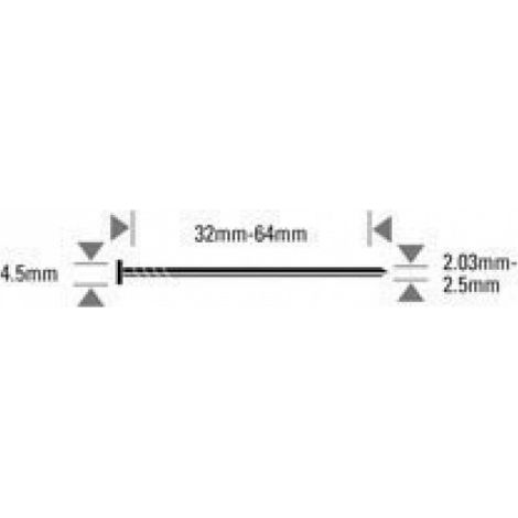 Pointes annelées en inox BOSTITCH 55 mm - pour N66C - 6600 pièces - N23R55SS316