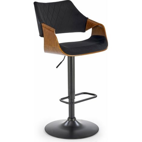 Silla de barra Houston 1600 , 93x55x52cm, Tapiz, Metálico, Aglomerado laminado