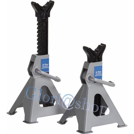 Coppia Cavalletti Auto Moto 3000 Kg Cavalletto 3 Ton Con Regolazione 3t