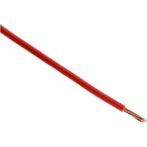 Câble d'alimentation électrique H07V-R 6mm² Rouge - 5m