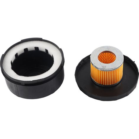 Silencieux de compresseur d'air, coque en plastique, silencieux rond, filtre 3/4" (25 mm), diamètre d'entrée 80 mm (1/5)