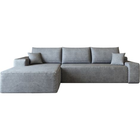 Modulares Ecksofa 270 cm aus grauem Stoff mit L-Recamiere MODENUIT (1/5)