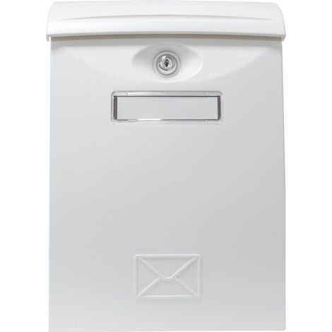 AMIG  Boîte aux lettres  7  345 x 240 x 105 mm  Plastique  Blanc (1/5)