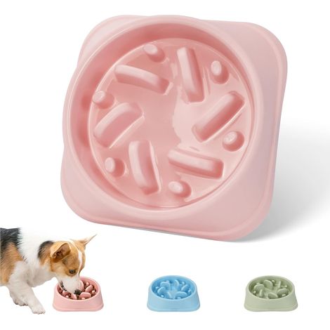 Gamelle pour Chien antidérapante, gamelle Puzzle Rose Gamelle pour chien robuste, anti-étouffement et ludique pour chiens de petite et moyenne taille (1/5)