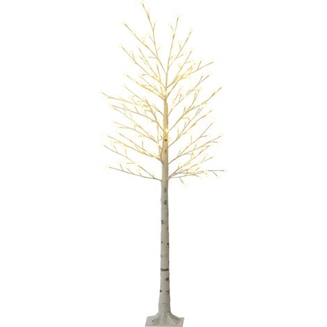 Arbre lumineux LED - HOMCOM - 180 leds blanc chaud, arbre artificiel de cerisier en fleurs, IP44 - plastique - 180 cm - blanc (1/5)