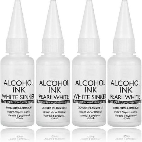 Weiße Alkohol-Tinte für Harz, Alkohol-Tinte für Epoxidharz, Set mit weißer Pigmenttinte