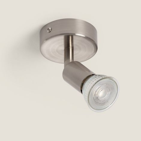 Applique Orientabile Alluminio Oasis 1 Faretto Argento Argento